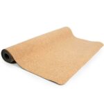 Natural cork and rubber yoga mat
