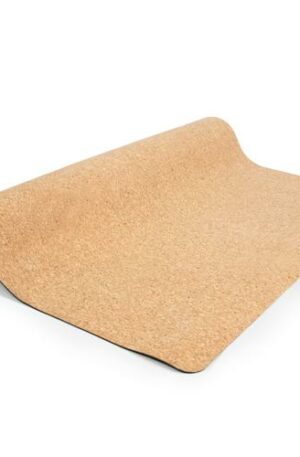 Natural cork and rubber yoga mat